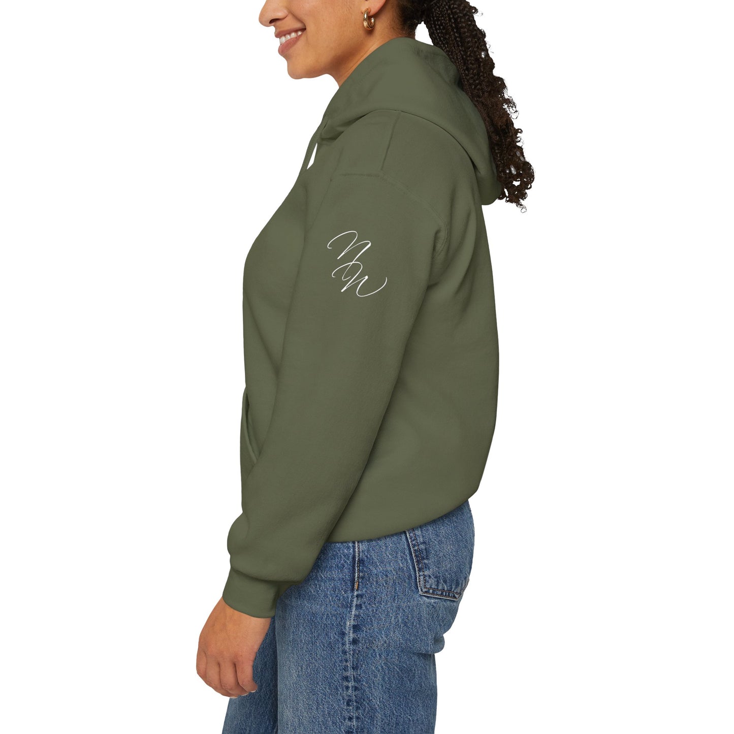 Apparel: Hoodie with White #beyou Print