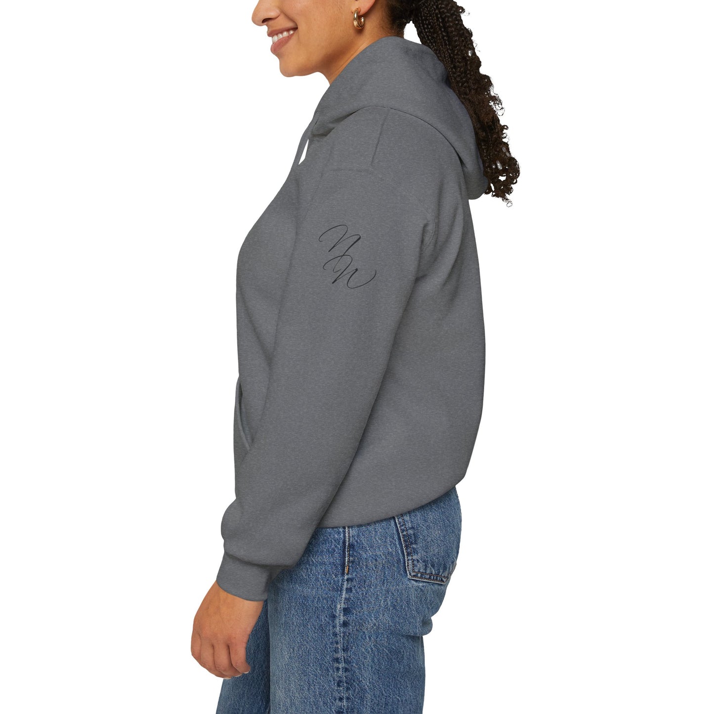 Apparel: Hoodie with Black #beyou Print