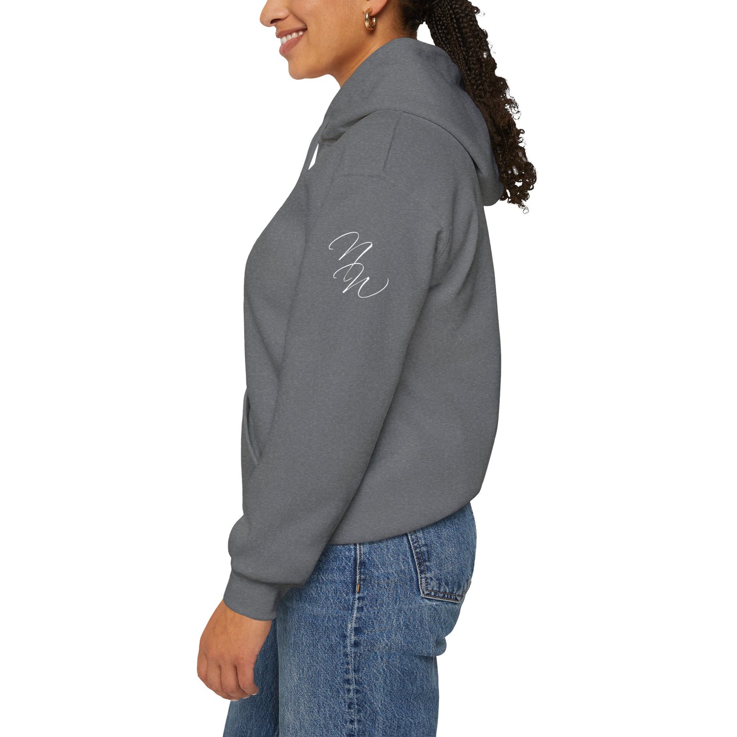 Apparel: Hoodie with White #beyou Print